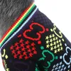 Luxury Pet Dog Sweater Rainbow Färgglada brev Tryckta kappor Höst Vinter Varm Ytterkläder Bulldog Teddy Corgi