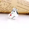 Slovecabin 925 Sterling Silver Colorful Zircon Pendant Charms For Women DIY Bracelet Arrival Christmas Beads Jewelry Making