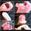 Bambino atletico all'aperto, maternità traspirante Moda per bambini Calzature per ragazzi e ragazze Cinturino con fibbia Scarpe da ginnastica luminose piatte con scarpe luminose