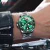 OLEVS Herrklockor Fashion Business Waterproof Quartz Wrist Watch Män Topp märke Luxury Rostfritt stål Rems Sportklocka Mal304Z