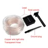 7M 12M Outdoor Solar Powered LED Copper Wire String Light Waterproof Christmas Garden Tube Lamp - Colorful