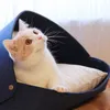 Cawayi Kennel Soft House Cats Bedsのための猫のための猫小動物のためのカマPerroホンデンマンドパニエChien Legowisko Dla PSA 210713