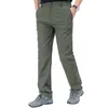 Pantaloni casual in pile spesso invernale Pantaloni da uomo in cotone softshell tattici militari larghi Jogeer Pantaloni lunghi termici caldi H1223