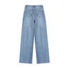 Nbpm Fashion Washed Baggy Jeans Woman High Waist Girl Streetwear Wide Leg Jeans Denim Trousers Femme Pants Loose Bottom 210529