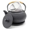 Uppers Bule de ferro fundido 600/800 / 1200ml Pote japonês com aço inoxidável Infusor chaleira para ferver água Oolong 210724