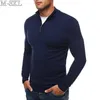 Męskie Swetry Dorywczo Bawełniane Turtleneck Sweter Dzianiny Mężczyźni Slim Fit Długie Rękaw Solidna dzianina Pullover Mężczyźni Rozmiar M-3XL 211014