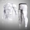 Vêtements d'hiver pour hommes Ensembles de sous-vêtements thermiques de ski Thermo Camouflage Exercice Vêtements Pantalons de sport Chemises et pantalons de snowboard 211108