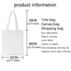 Nxy Shopping Bags Bolso De Mano Ratz Con Estampado Letras Para Mujer y Nia Bolsa Kawaii Manga Ratn Hombro Lona Informal Elegante 0209
