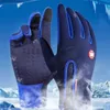 Gants d'hiver Hommes Écran Tactile Imperméable Coupe-Vent Ski Froid Gants Femmes Chaud Mode Sports De Plein Air Équitation Zipper Gants H0818