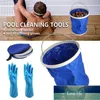 Piscine Nettoyer la poubelle peut rétractable Salvage Net Maresh Pool Skimmer Leaf Catcher Sac Scimmer Seau avec gants de nettoyage