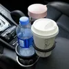Araba bardak tutucu 360 derece döner yük rulman Yaygın olarak uygulanmış iki araç monteli bardak tutucu kupalar şişeleri taban organizatör için