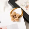 LY Seil Mädchen Student Wolle Blume Gummi Band Plüsch Ring Ball Haarschmuck Interessant und weich