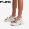 새로운 여름 검투사 로마 여성 체인 플립 플롭 샌들 슬리퍼 신발 여성 오픈 발가락 플랫 플랫폼 레이디 캐주얼 샌들 신발 X0728
