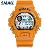 Smael Digital Wristwatches Luxury Brand Big Men Clock Cool Sport Watches for Men 50m Waterproof 0931 Men Watches Stainless Steel Q0524