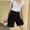 Lucyever Sexy Taille haute Sexy Bull Suste Denim Shorts Femmes Mode Slim Pantalon court Pantalon Court Femme Coréen Curiques Shorts Dame 210521