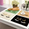 gold table linens