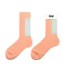 Men's Socks Instime Unisex Designer Women Cotton Harajuku Breathable Middle Tube Happy Funny Comfortable Size 35-43