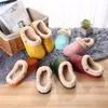 Winter Damesslippers EVA Heren Muiltjes Koraal Fleece Warme Klompen Croco Sandalen Liefhebbers Schoenen Waterdichte Slippers voor Dames 2024 Fleece Familie Damesschoenen