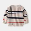 Baby Knitted Sweaters Cardigan For Boys Autumn Warm Children's School Clothing Kids Casual Coats 2-7years
