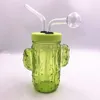 Кактус стеклянные кальяны курительные нефтяные горелки Bubblers