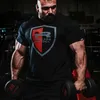 Hommes Mode 100% Coton T-shirts Bodybuilding Workout Gym Casual T-Shirt Tops 210629