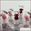 Gift Wrap Event & Party Supplies Festive Home Garden Flower Packing Box Mothers Day Pvc Paper Single Transparent Rose Portable Holiday For D