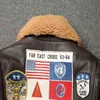 G1 Air Force Flight Leather Jacket Men's Wool Collar Top Layer Cowhide and Cotton Gun same as Tom