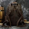 Designer-Herrenrucksack, großer Rucksack aus Leder, Reisetasche