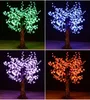 Decorazioni natalizie Albero di ciliegio a led alto 5 piedi Lampada natalizia a 7 colori RGB con illuminazione a distanza impermeabile per la decorazione del paesaggio del giardino