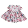 Filles robes de broderie florale bébé princesse robes douces été enfants anniversaire baptême FW050 G1218