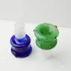 Cuenco de vidrio colorido Accesorios para fumar de 14 mm 18 mm Puntas de agua conjuntas masculinas femeninas de 18 mm para la herramienta de tabaco de tubería de agua SW100