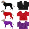 Dog Onesie - Contient la perte de poils pour la maison, la voiture, les voyages, la chemise apaisante contre l'anxiété, la combinaison de récupération, les vêtements E Colla