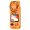 Foldable Handheld Retro Game Console With USB Fan Color LCD Screen 500 games For Kids Adults Portable Players