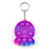 Camuflagem Reversível Flip Bubble Sensory Fidget Toy Autismo Especial Necessidades Stress Referever, Esprema Grande Para Crianças Brinquedos Chaveiro