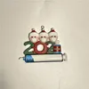 2021 Kerstdecoratie Quarantaine Ornamenten Familie van 1-7 Hoofden DIY Tree Hanger Accessoires met touw