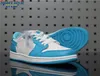 Sneakers Dames Jumpman 1 Low SB UNC CJ7891-401 DARK POWDER BLUE WHITE high top sneakers new designers men shoes manbasketballshoes