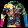 Męskie bluzy bluzy Hippie Hippie Bluza dla mężczyzn i kobiet z kapturem 3D/bluza zima jesień śmieszne harajuku długie rękawowe streetwear 5xl Su