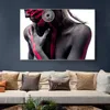 Bodypainted Girl Canvas Painting Beautiful Women Wall Pictures for Living Room Posters Prints Cuadros Decoration