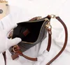Classic printed leather hand-held One Shoulder Messenger Bags Large Capacity Commuter Bag Fashion Designer Handbag hand bag cross Bagg