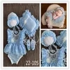 0-1Month Newborn Clothing Sets Photography Props Baby Hat Headband Lace Romper Bodysuits Outfit Baby Girl Dress Costume 1407 Y2