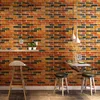 Wall Stickers 3D Self-Adhesive Waterproof DIY Stone Pattern Wallpaper Brick Home Decor Paper Living Room Sticker