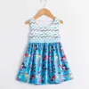 2 Years Old Girls Summer Dress Donuts Pattern Little Girl Cute A-line Dresses for Girls Princess Vest Dress Birthday Party Dress Q0716