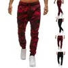 Men's Pants Fashion Sports Casual Camouflage Printed Drawstring Jogging Trousers Lightweight Hiking Work Outdoor Long Pants#g3