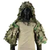 Охотничьи набор снайперских костюмов Ghillie Tactical MultiCam 3D Laser Cut Outdoor Camo легкий Coat9389290
