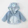 Våren nya barn jacka tjejer ytterkläder för baby pojkar sport kappa toddler barn hooded kläder hösten polär fleece tecknadslag h0909