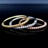 Ensolarado jóias cuff pulseiras pulseiras rosas rosas três cor moda jóias 2021 para as mulheres para presente de festa de alta qualidade requintado q0717