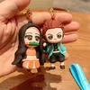 Kreskówka Keleckain anime Demon Silikon Kimetsu No Yaiba Lanyard Woman Bag Keyholder Mini Doll Toys Diving Dift 2946874