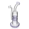 Matrix Perc Glass hookah Dab Rig Water Pipe pipes 9" tall 5mm thick bongs with heady bowl or banger oil rigs bubbler