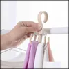 Hangers & Racks Clothing Housekee Organization Home Garden 360 Degrees Rotate Plastic Hanger Four Claws Hooks Dry Wet Dual Use Towel Clothes