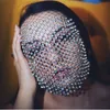 Voiles de mariée Crystal Bling Mariage 2021 Masque facial Creative Mesh Full CrystalHandmade Bijoux pour femmes Luxe Strass Decorat